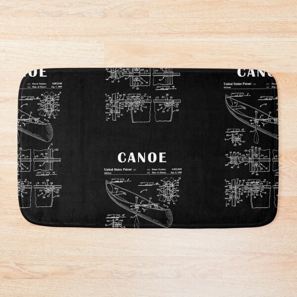Item preview, 1989 Canoe patent drawing-Canoe blueprint -Canoeing Canoe Lover Gift Idea designed and sold by ismdesigner.