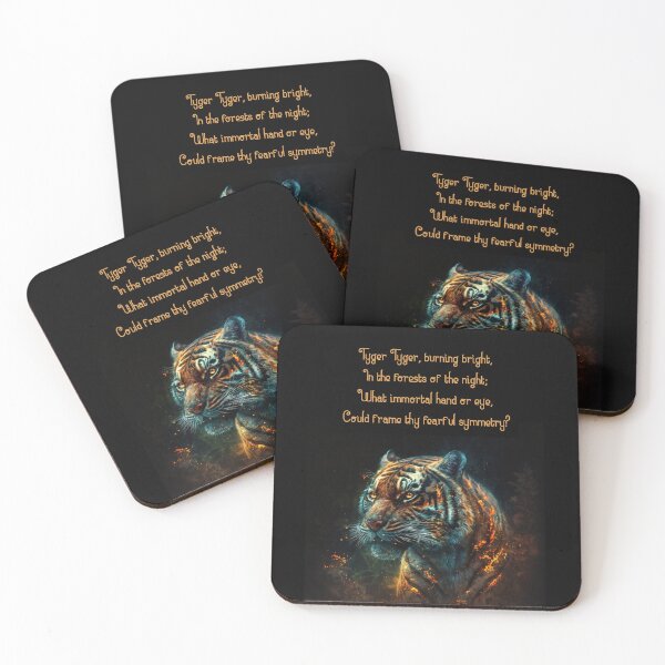 Item preview, Tiger Tiger Burning Bright, in the Forests of the Night  - Original Artwork designed and sold by CloudofKnowing.