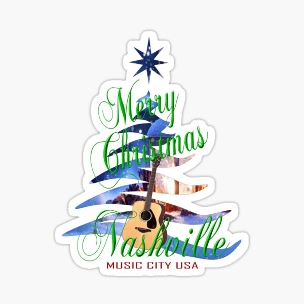 Artikel-Vorschau von Frohe Weihnachten Nashville - BLU, designt und verkauft von Ken Bradford.