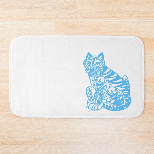 Item preview, Cat cut out - sky blue designed and sold by shtem.