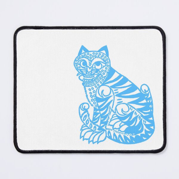 Item preview, Cat cut out - sky blue designed and sold by shtem.