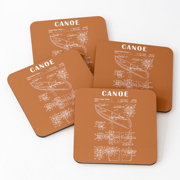 Item preview, 1989 Canoe patent drawing-Canoe blueprint -Canoeing Canoe Lover Gift Idea designed and sold by ismdesigner.