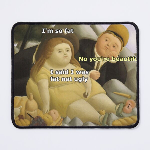Item preview, Funny Classical Art Meme - I'm Fat designed and sold by Salukeart.