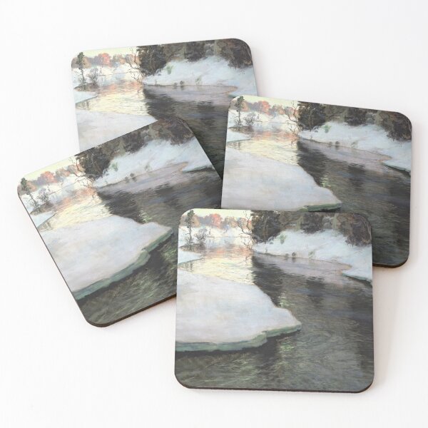 Item preview, Winter scenery - Mountain stream, Winter by Frits Thaulow designed and sold by AR-shop.