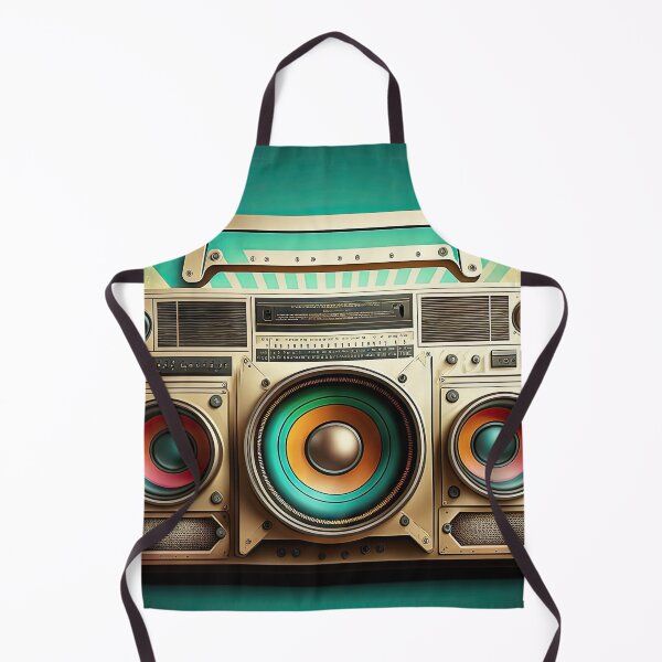 Artikelvorschau, Disco eighties nineties vintage and weird boombox with music audio speakers. entworfen und verkauft von mrlongfield.