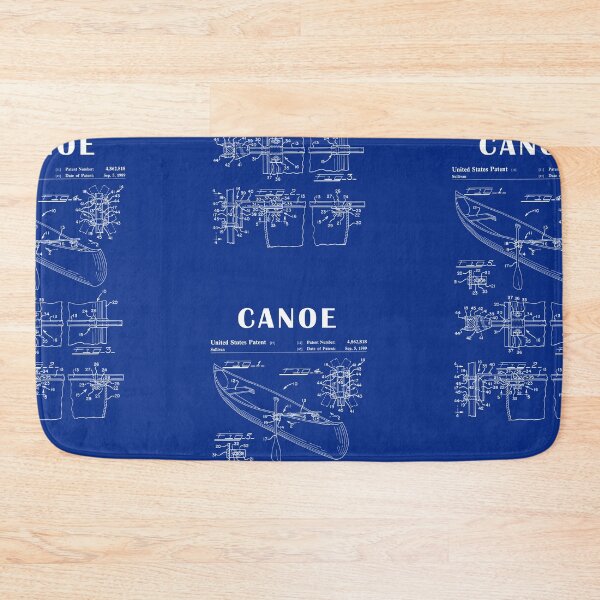 Item preview, 1989 Canoe patent drawing-Canoe blueprint -Canoeing Canoe Lover Gift Idea designed and sold by ismdesigner.