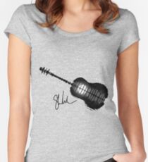 Shawn Mendes tattoos stars Women's Fitted Scoop T-Shirt