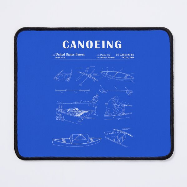 Item preview, 1989 Canoe patent drawing-Canoe blueprint -Canoeing Canoe Lover Gift Idea designed and sold by ismdesigner.