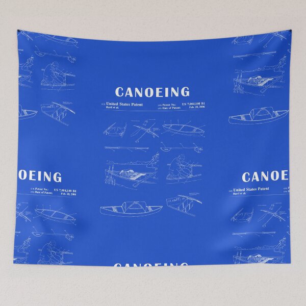 Item preview, 1989 Canoe patent drawing-Canoe blueprint -Canoeing Canoe Lover Gift Idea designed and sold by ismdesigner.
