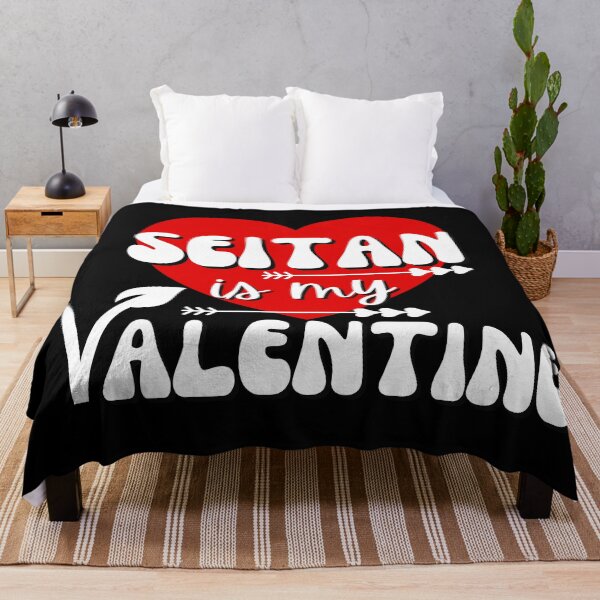 Item preview, Funny Vegan Valentine's Day - Seitan Is My Valentine designed and sold by humnoo.