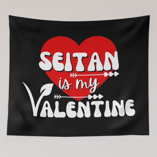Item preview, Funny Vegan Valentine's Day - Seitan Is My Valentine designed and sold by humnoo.