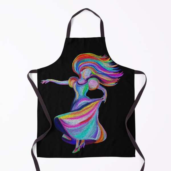 Item preview, Flamenco Dress Twirling Rainbow Woman designed and sold by Deborah Camp.