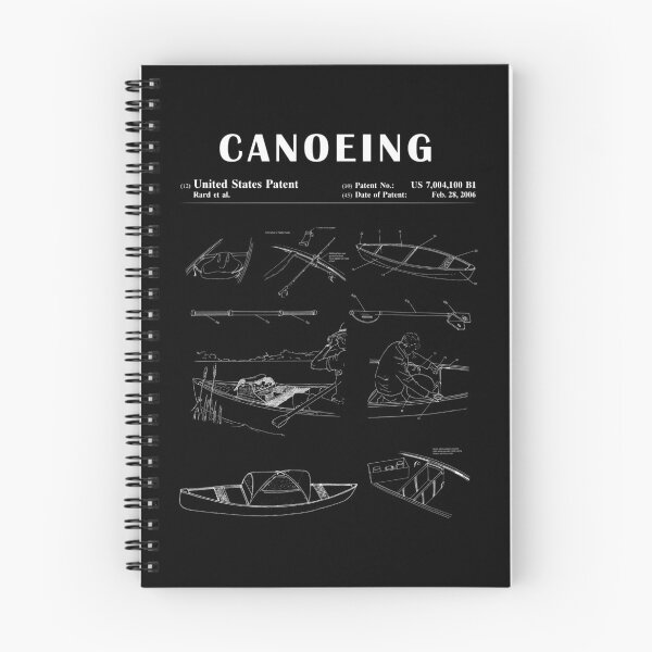 Item preview, 1989 Canoe patent drawing-Canoe blueprint -Canoeing Canoe Lover Gift Idea designed and sold by ismdesigner.