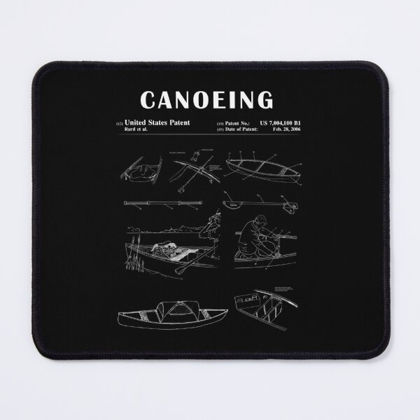 Item preview, 1989 Canoe patent drawing-Canoe blueprint -Canoeing Canoe Lover Gift Idea designed and sold by ismdesigner.