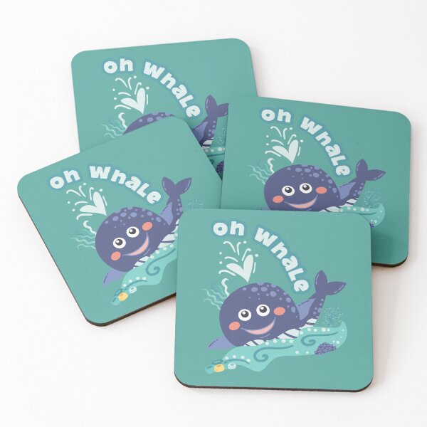Artikelvorschau, Süßes, trendiges, modisches und lustiges Wal-Wortspiel OH WHALE Meeresästhetik, Meereslebewesen, Walliebhaber, Oh Well Wortspiel-Illustration entworfen und verkauft von zenturtlemerch.