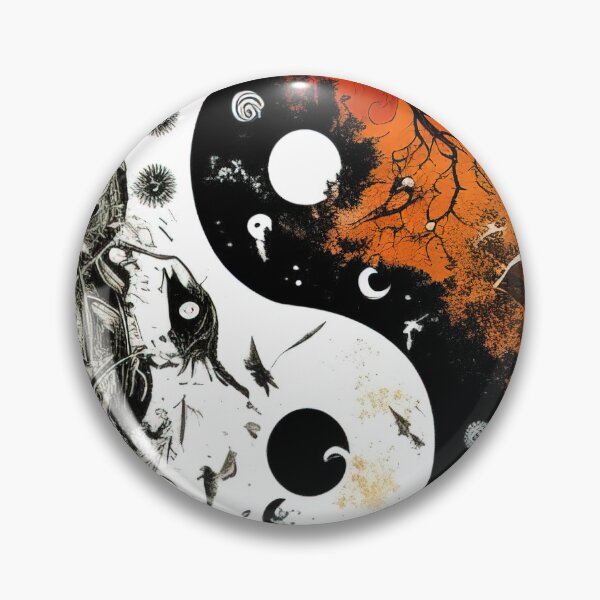 Item preview, Yin Yang spraypaint freestyle design designed and sold by RK - Shop.
