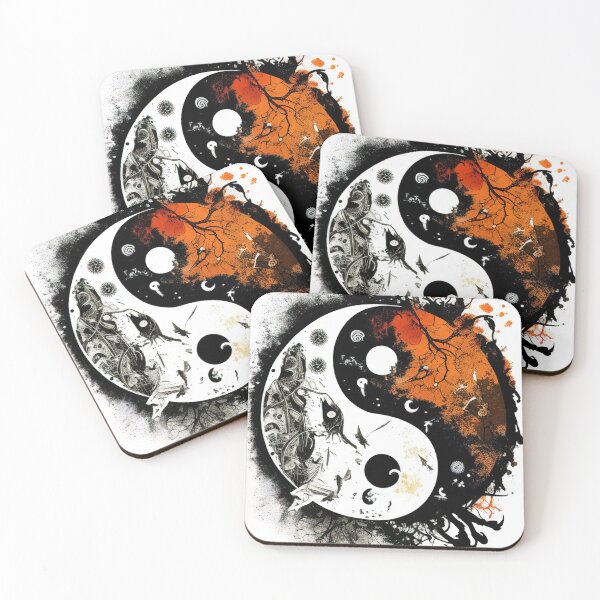 Item preview, Yin Yang spraypaint freestyle design designed and sold by RK - Shop.