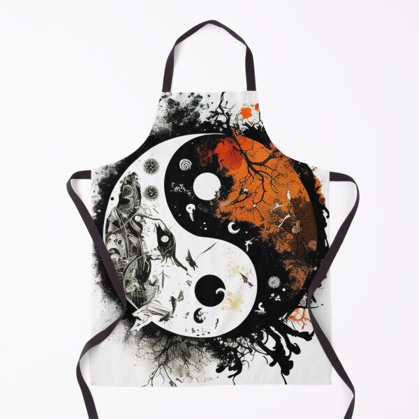 Item preview, Yin Yang spraypaint freestyle design designed and sold by RK - Shop.