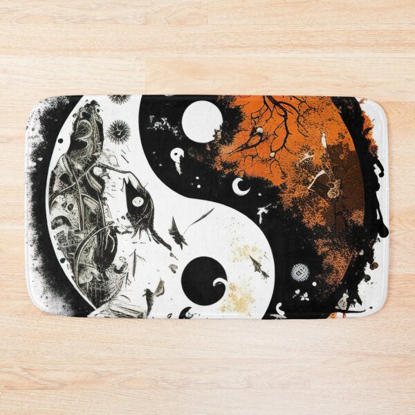 Item preview, Yin Yang spraypaint freestyle design designed and sold by RK - Shop.