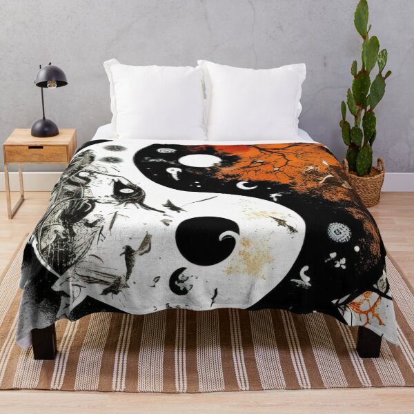 Item preview, Yin Yang spraypaint freestyle design designed and sold by RK - Shop.