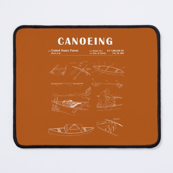 Item preview, 1989 Canoe patent drawing-Canoe blueprint -Canoeing Canoe Lover Gift Idea designed and sold by ismdesigner.