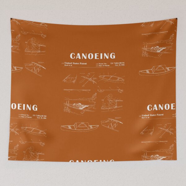 Item preview, 1989 Canoe patent drawing-Canoe blueprint -Canoeing Canoe Lover Gift Idea designed and sold by ismdesigner.