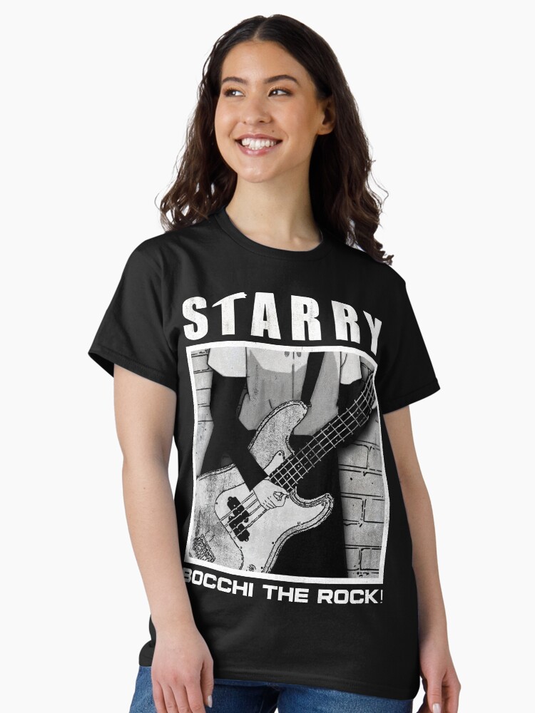 Aperçu 2 sur 7. T-shirt classique avec l'œuvre Bocchi le rock étoilé Ryō Yamada créée et vendue par RaspberryStud.