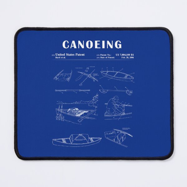 Item preview, 1989 Canoe patent drawing-Canoe blueprint -Canoeing Canoe Lover Gift Idea designed and sold by ismdesigner.