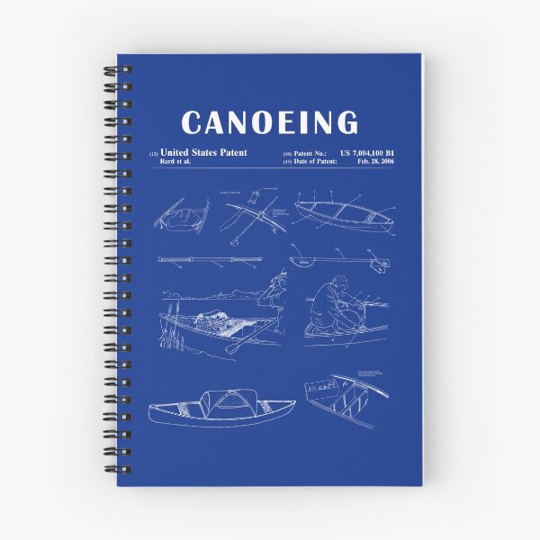 Item preview, 1989 Canoe patent drawing-Canoe blueprint -Canoeing Canoe Lover Gift Idea designed and sold by ismdesigner.