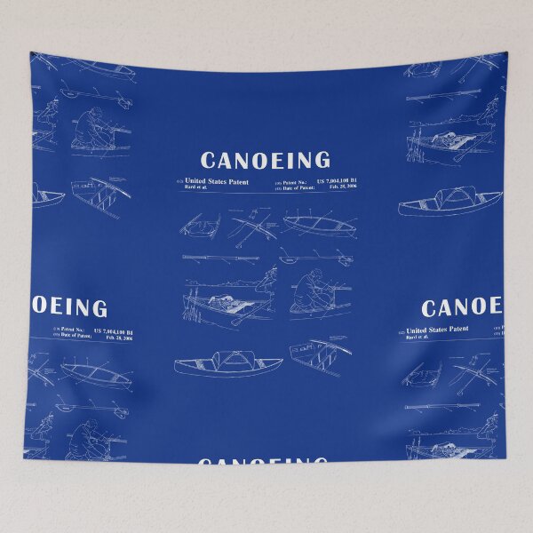 Item preview, 1989 Canoe patent drawing-Canoe blueprint -Canoeing Canoe Lover Gift Idea designed and sold by ismdesigner.