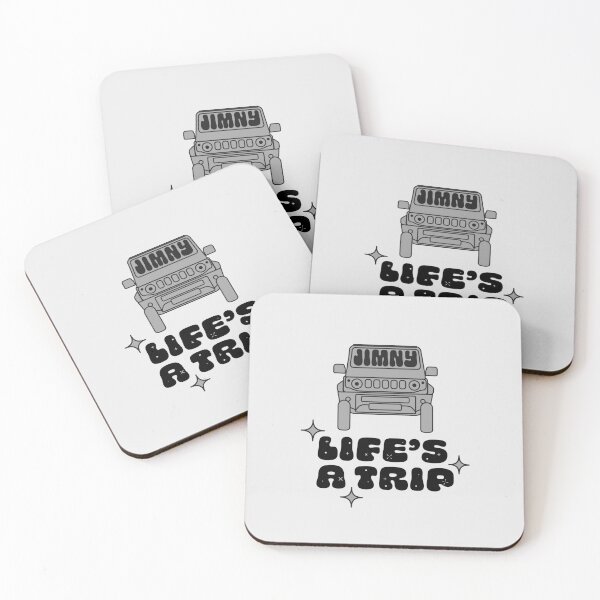 Item preview, Life's a Trip Medium Grey Jimny | Classic Retro Sticker designed and sold by stoicjimny.