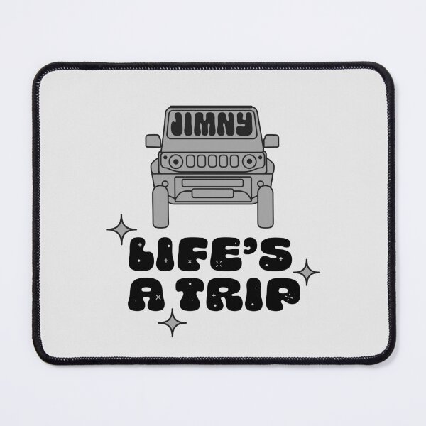 Item preview, Life's a Trip Medium Grey Jimny | Classic Retro Sticker designed and sold by stoicjimny.
