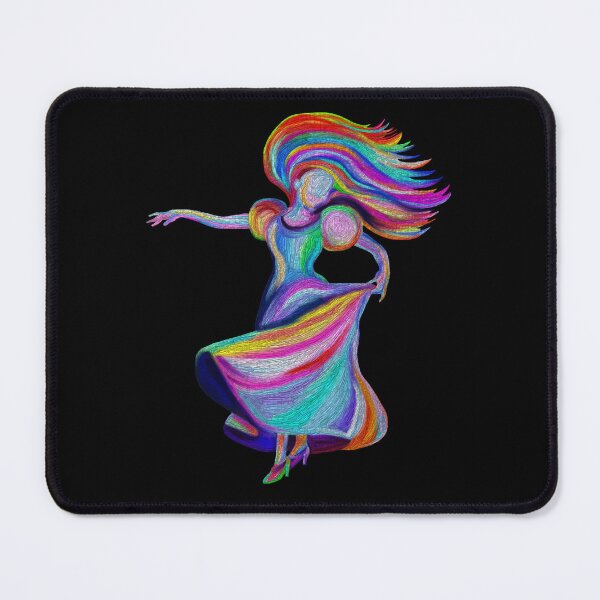 Item preview, Flamenco Dress Twirling Rainbow Woman designed and sold by Deborah Camp.