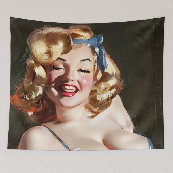 Item preview, Rough Oil Painting Pinup Girl designed and sold by cutestpinups.