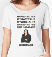 Room I did not hit her Women's Relaxed Fit T-Shirt