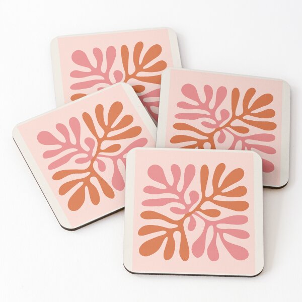 Item preview, Henri Matisse Flower, Paper Decoupes Art shades of pink, Matisse Cutout's Flower designed and sold by re-make-.