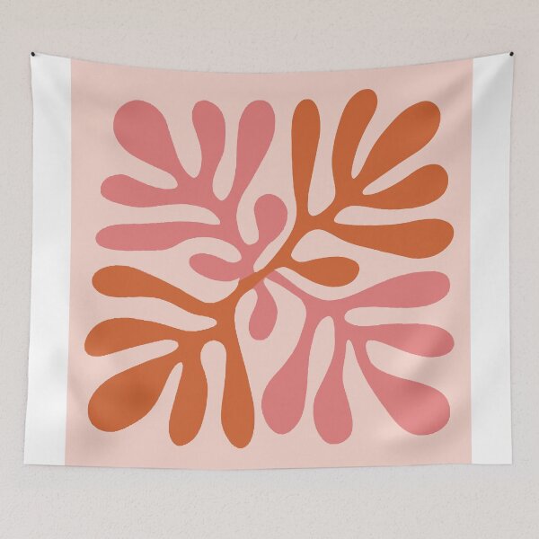 Item preview, Henri Matisse Flower, Paper Decoupes Art shades of pink, Matisse Cutout's Flower designed and sold by re-make-.