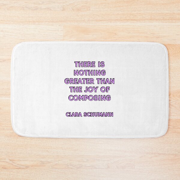 Item preview, Composer quotes - There is nothing greater than the joy of composing - Clara Schumann designed and sold by Inspirationmotivation.