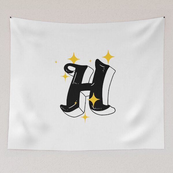 Item preview, Letter H Pink Glitter designed and sold by erion-store.