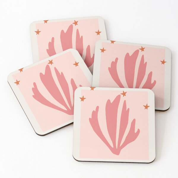 Artikelvorschau, Henri Matisse big Flower, Papier Decoupes Art shades of pink, Matisse Cutout's, Matisse Flower entworfen und verkauft von re-make-.