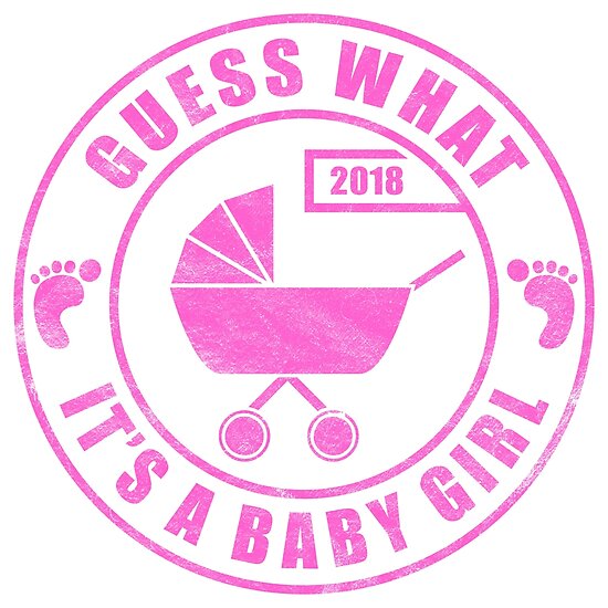 birth announcement guess what its a baby girl posters by baby girl poster