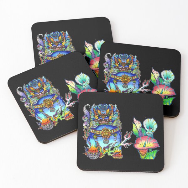 Item preview, The Peaceful Protectors - FOO DOG X CALLA LILY (Hand-drawn Design) designed and sold by lilireal  studio.