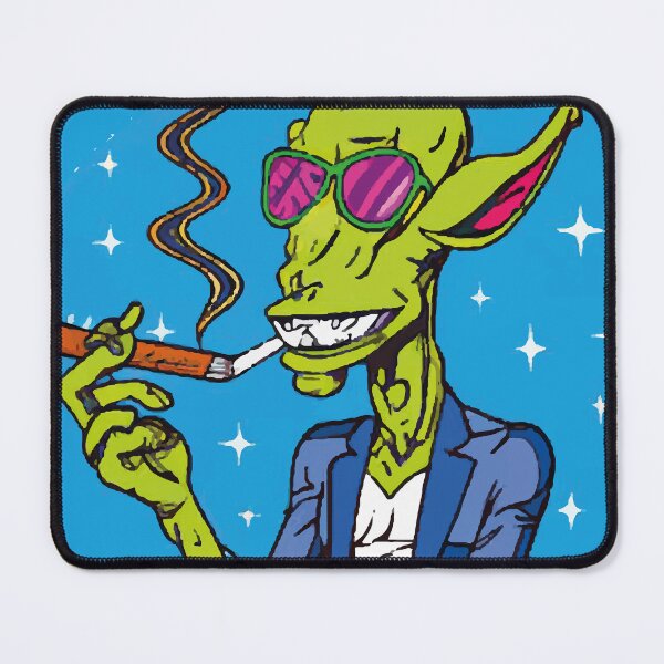 Item preview, Green Alien Smoking designed and sold by faizaart.