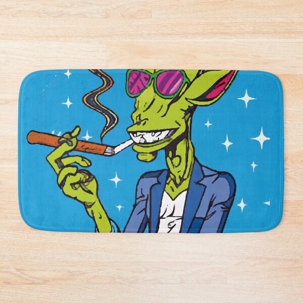 Aperçu de l'œuvre Alien vert fumant créée et vendue par faizaart.