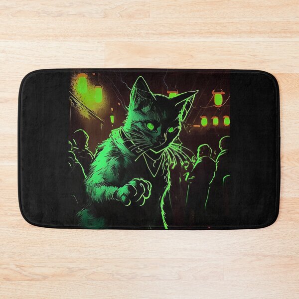 Item preview, Partying Black Cat - Comic Art - Dancing at Nightclub designed and sold by The-Fox-Hole.