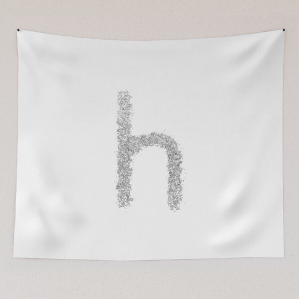 Item preview, Letter H Pink Glitter designed and sold by erion-store.
