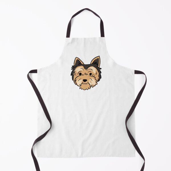 Item preview, Yorkshire terrier cute face cartoon illustration designed and sold by Yarafantasyart.