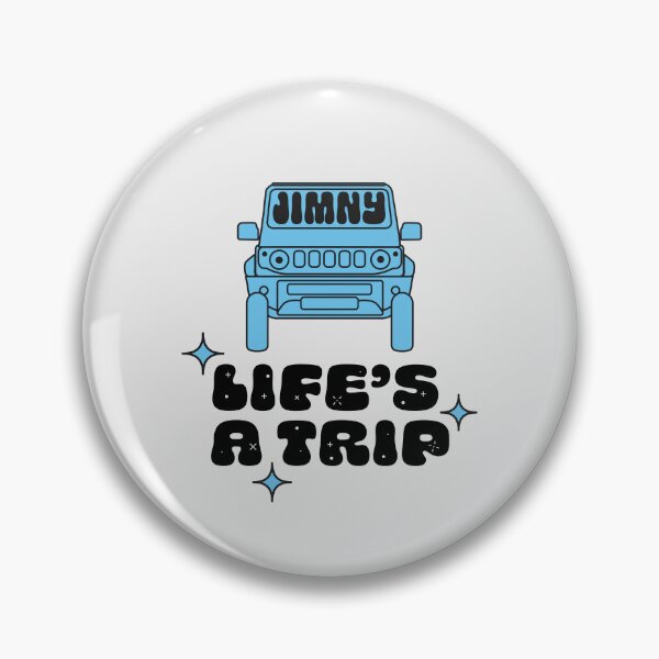 Item preview, Life's a Trip Brisk Blue Jimny | Classic Retro Sticker designed and sold by stoicjimny.