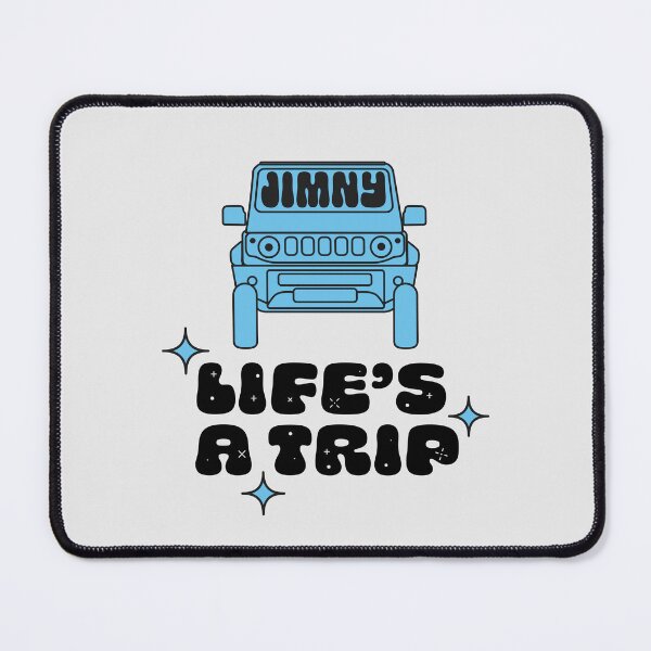 Item preview, Life's a Trip Brisk Blue Jimny | Classic Retro Sticker designed and sold by stoicjimny.