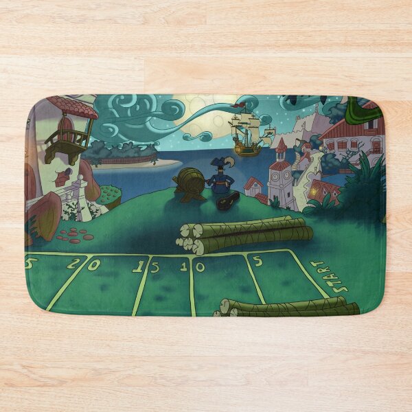Item preview, Puerto Pollo at Night (Monkey Island Digital Illustration) designed and sold by Jim Rock-Clark.
